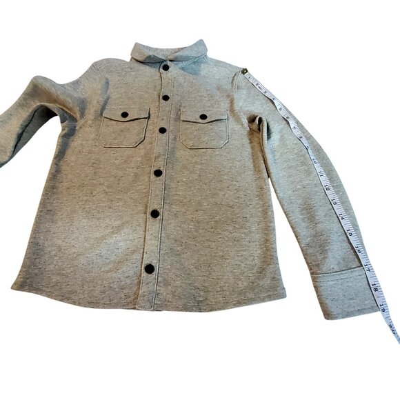 Boys Grey Long Sleeve Button-Up Shirt Size S (6/7) By Cat & Jacke asy care - Picture 6 of 6